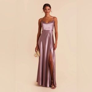 Birdy Grey Mauve Satin Wedding Dress